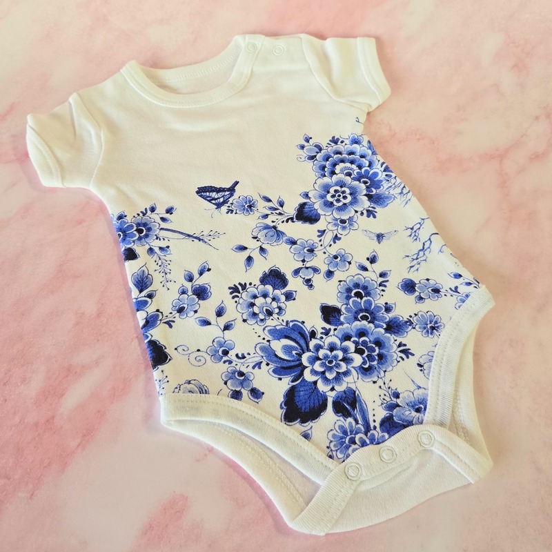 Delft Blauw Inspired Onesie - Floral